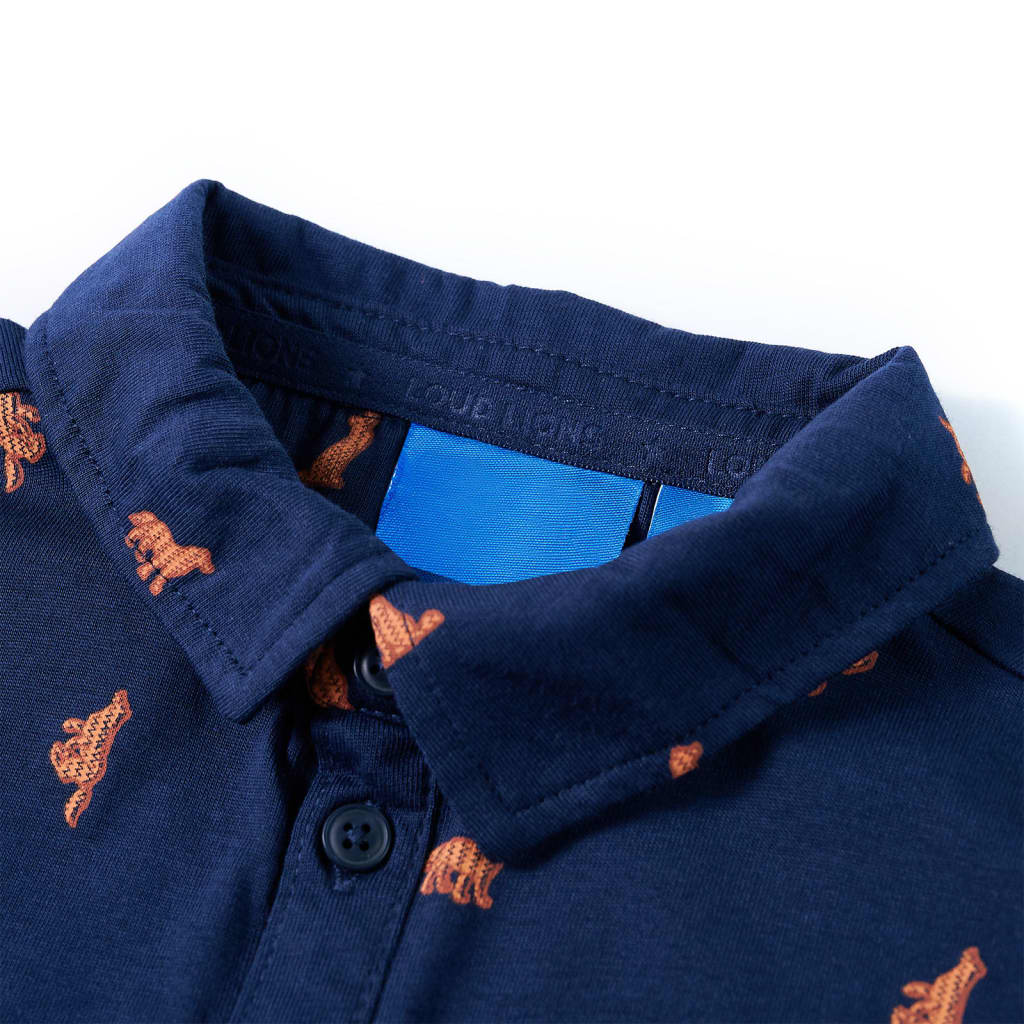 Kinderhemd Marineblau 92
