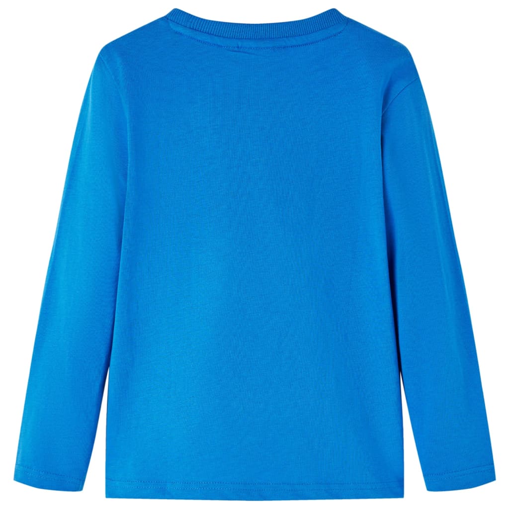 Kinder-Langarmshirt Kobaltblau 104