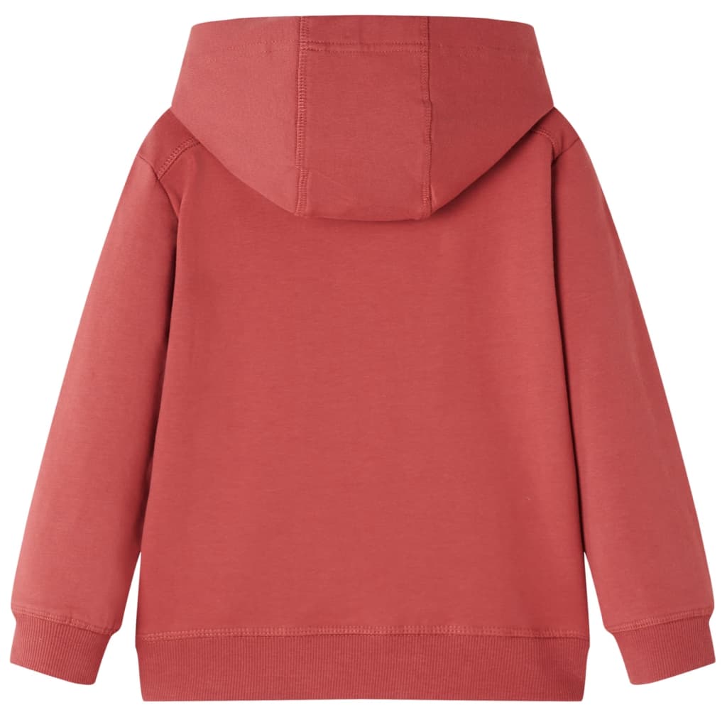 Kinder-Kapuzenpullover Dunkelrot 116