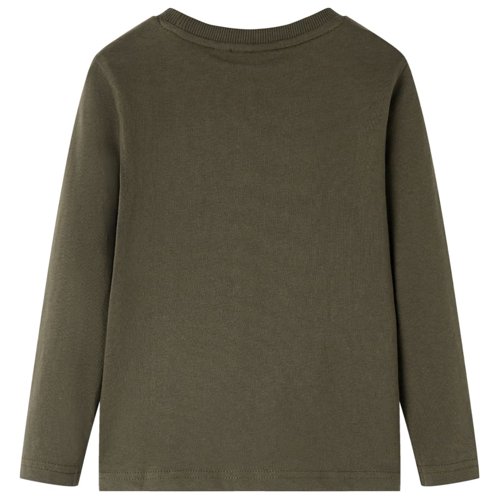 Kinder-Langarmshirt Khaki 128