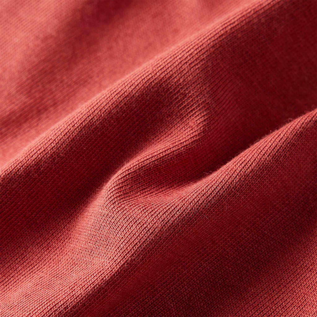 Kinder-Langarmshirt Dunkelrot 116