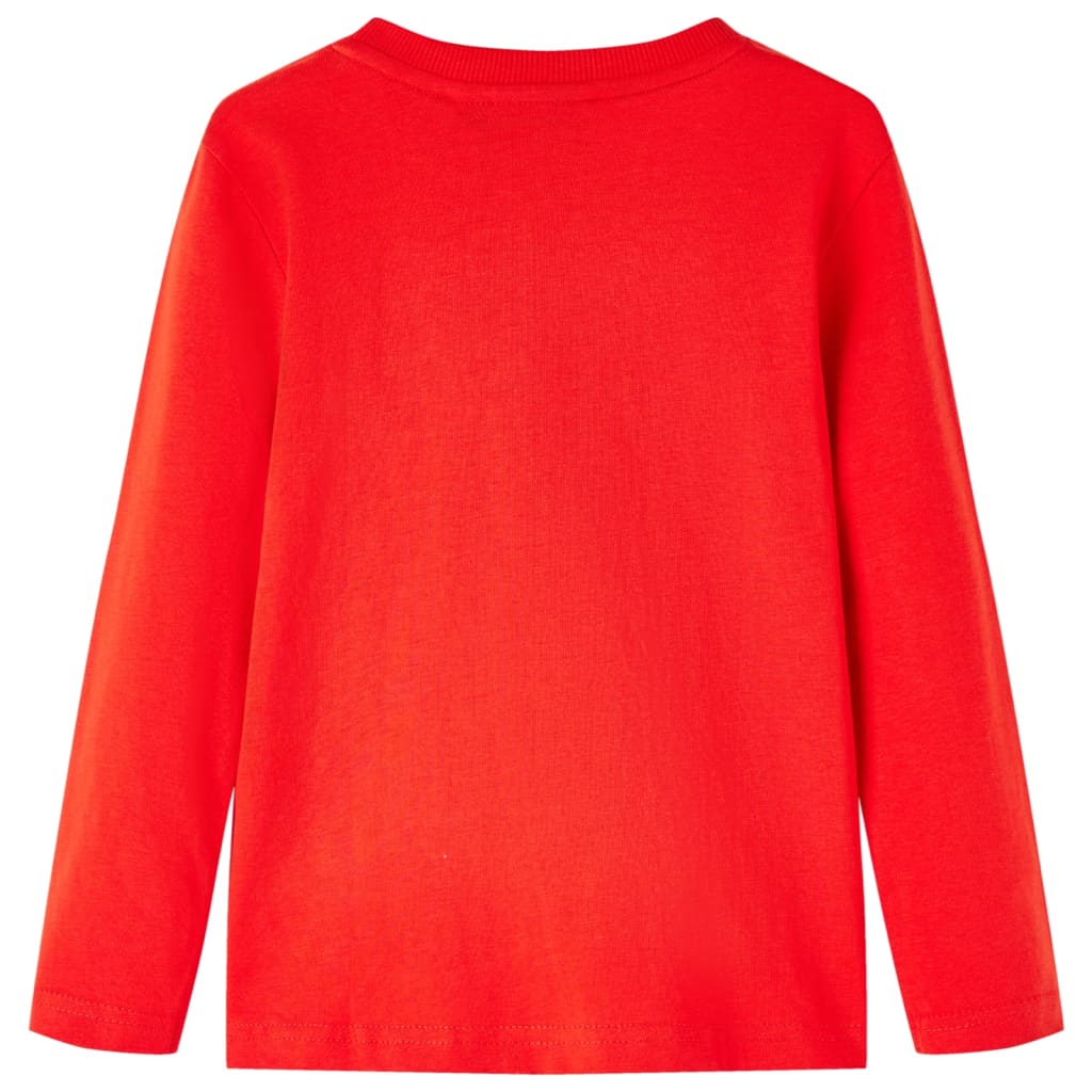 Kinder-Langarmshirt Rot 104