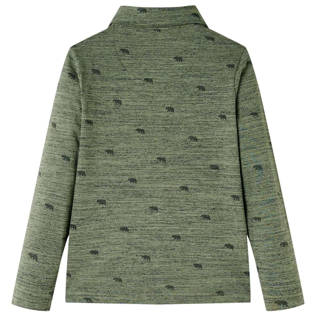 Kinderhemd Khaki Melange 128