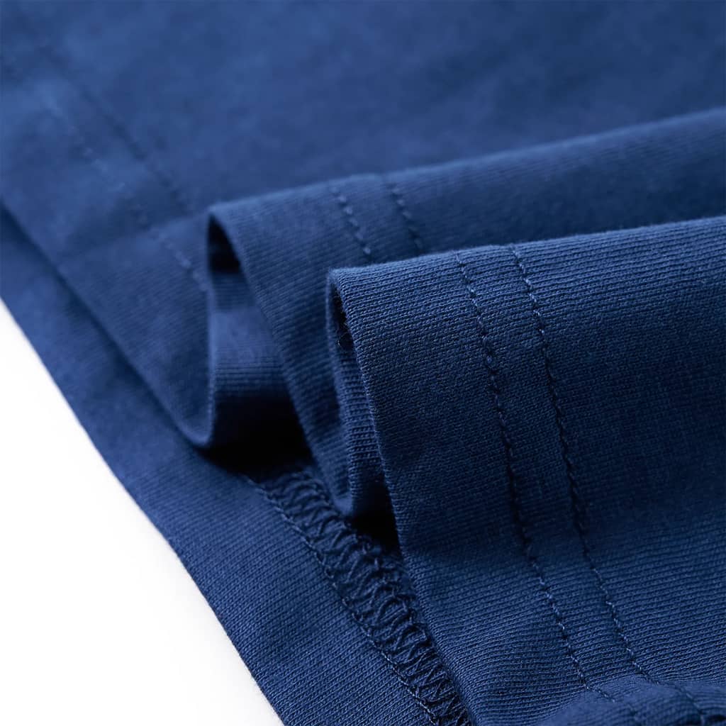 Kinder-Langarmshirt Jeansblau 140