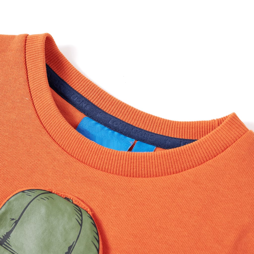 Kinder-Sweatshirt Dunkelorange 116