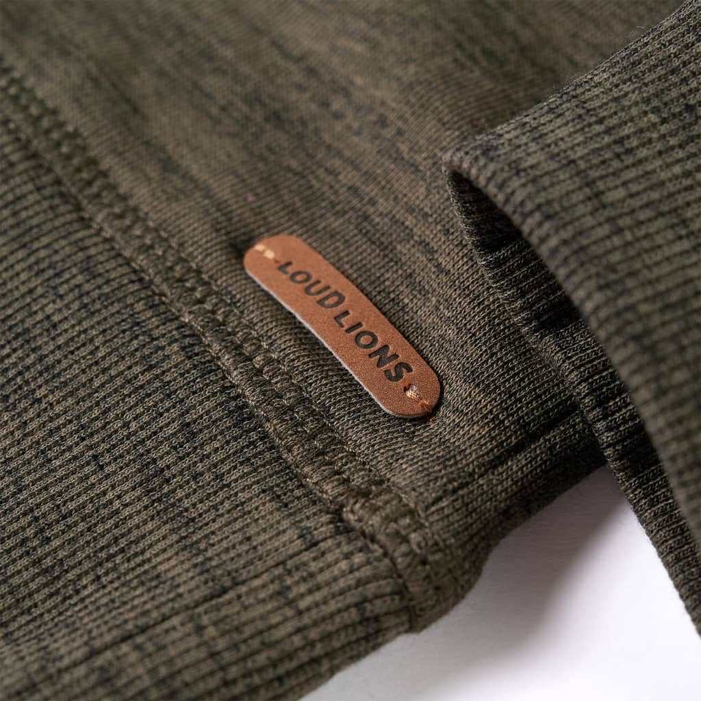 Kinder-Sweatshirt Dunkelkhaki Melange 92
