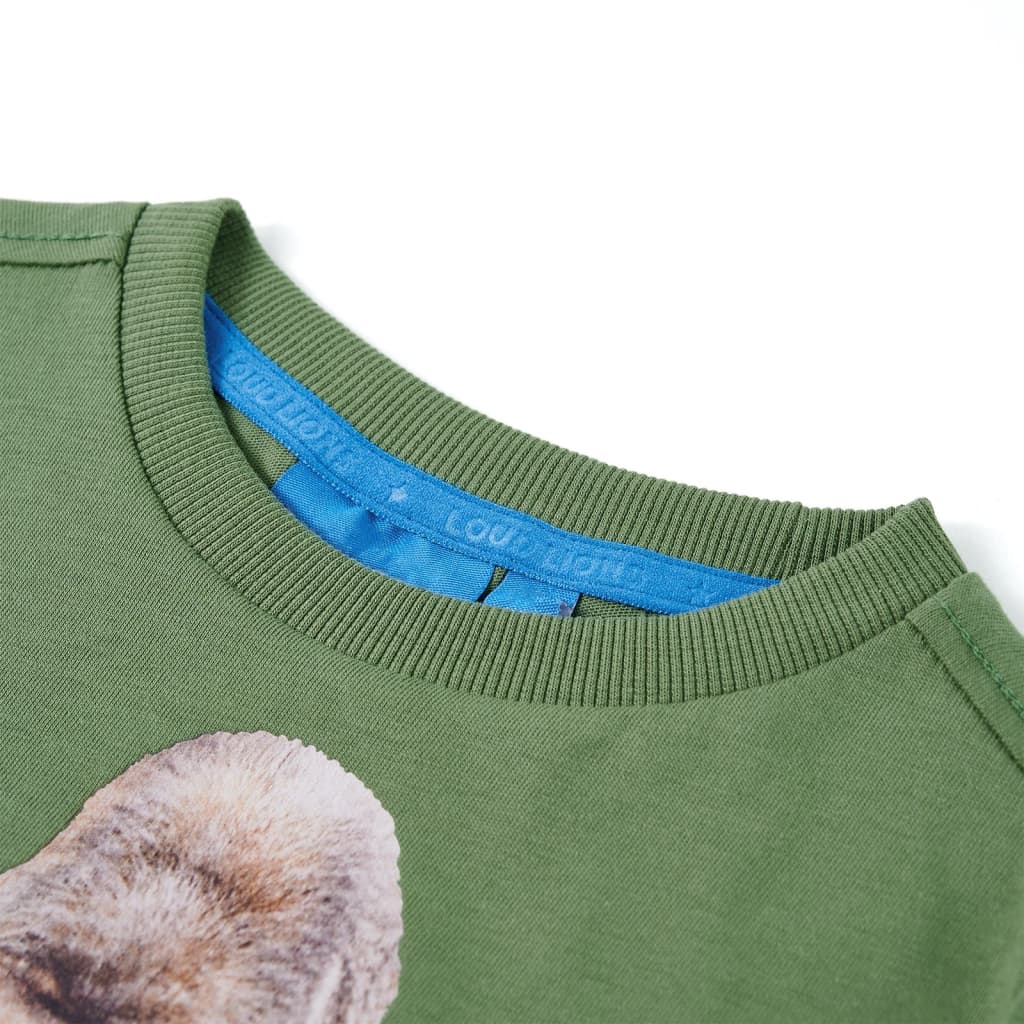 Kinder-Langarmshirt Helles Khaki 116