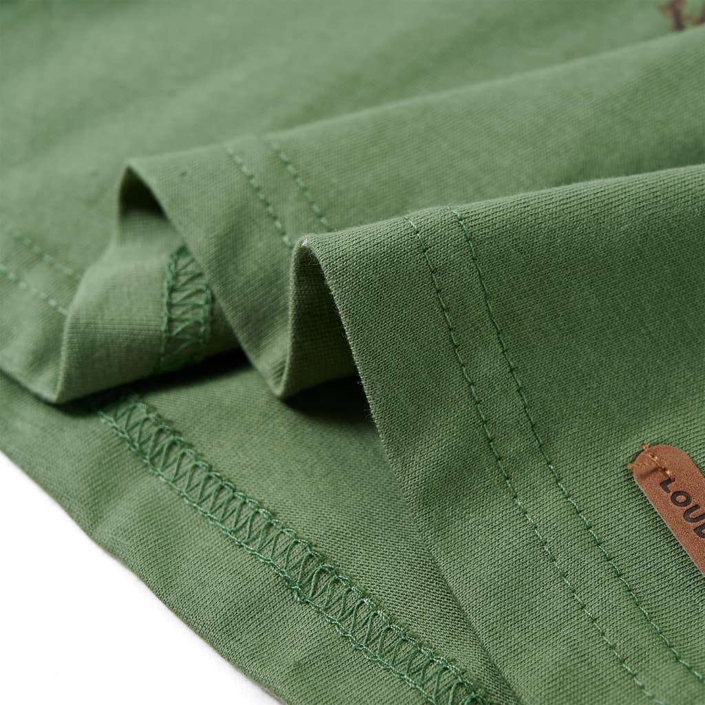 Kinder-Langarmshirt Helles Khaki 116