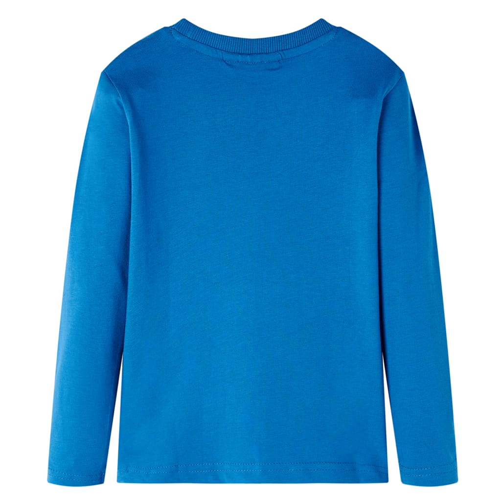 Kinder-Langarmshirt Petrolblau 116