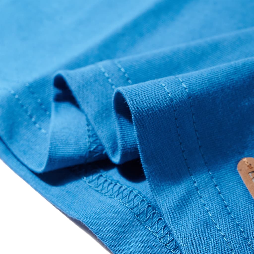 Kinder-Langarmshirt Petrolblau 116