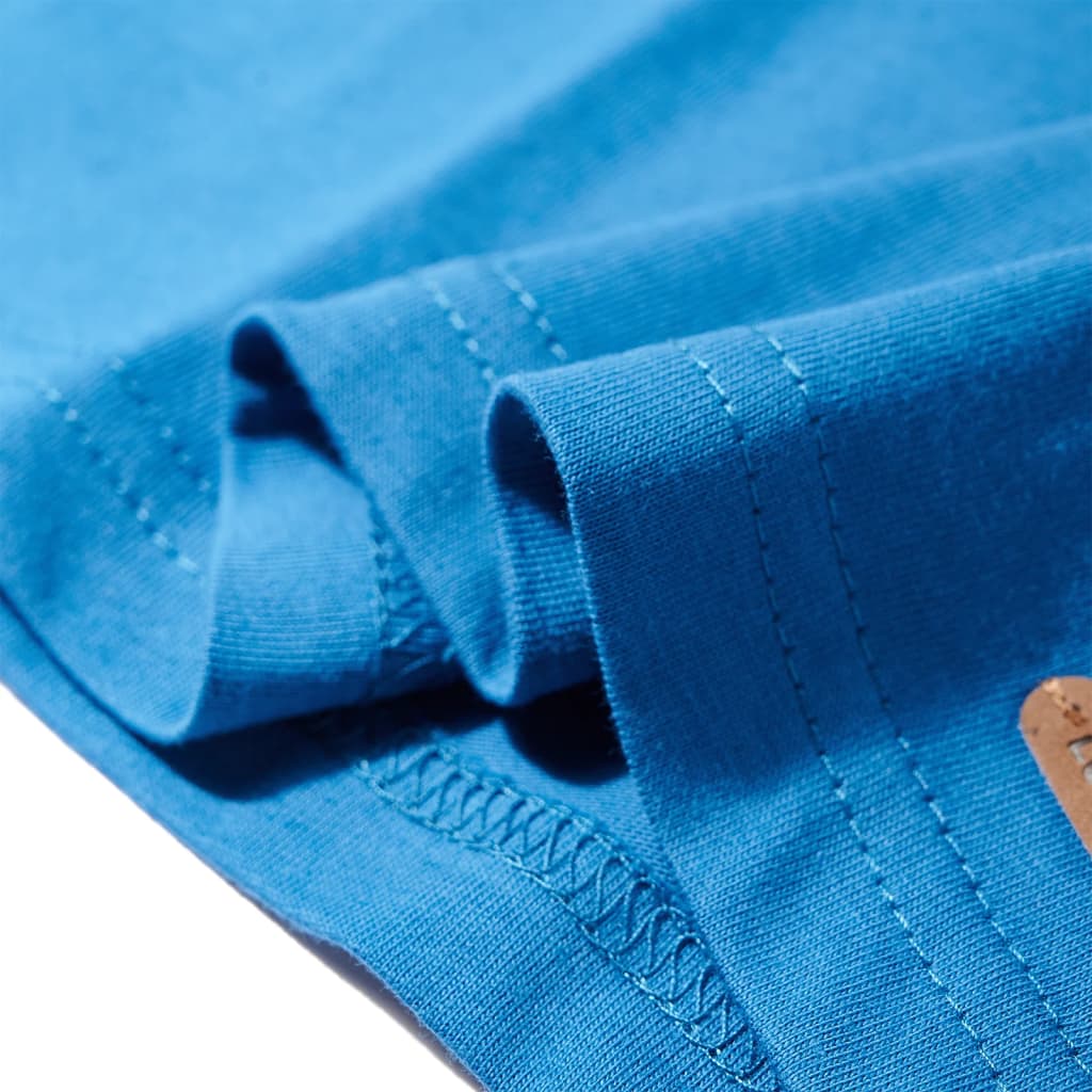 Kinder-Langarmshirt Petrolblau 128