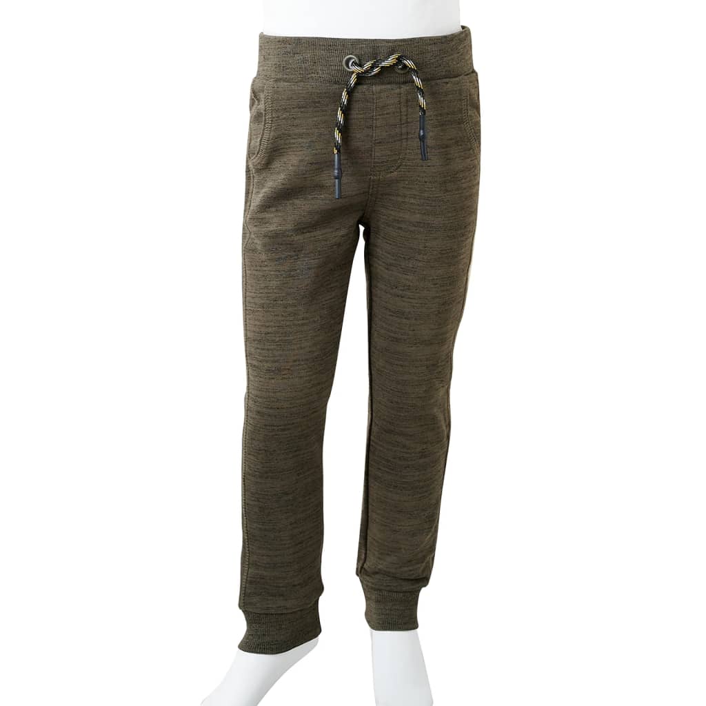 Kinder-Trainingshose Dunkles Khaki Melange 116