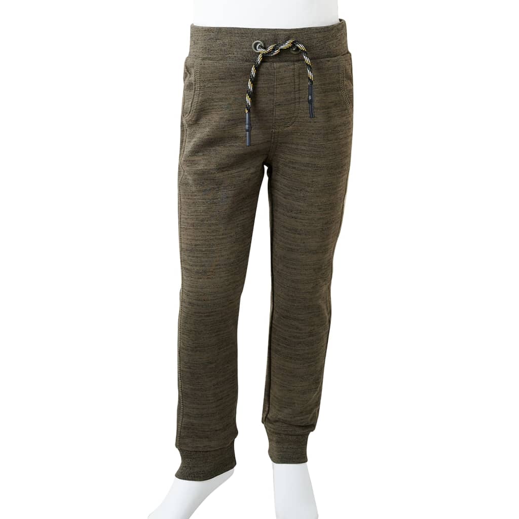 Kinder-Trainingshose Dunkles Khaki Melange 128