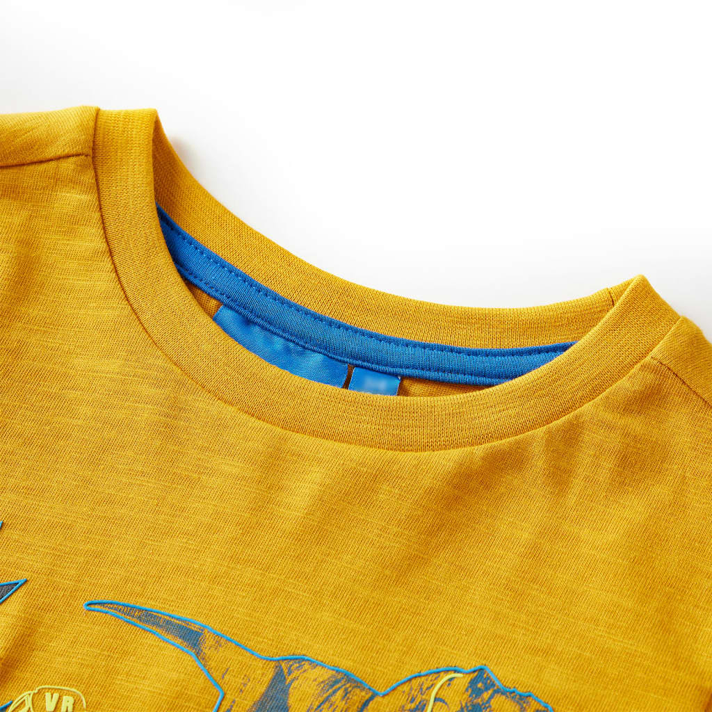 Kinder-Langarmshirt Ocker 116