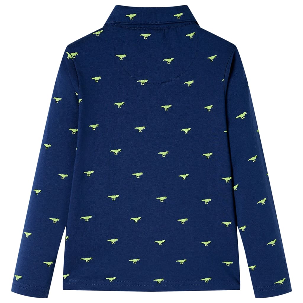 Kinderhemd Marineblau 116