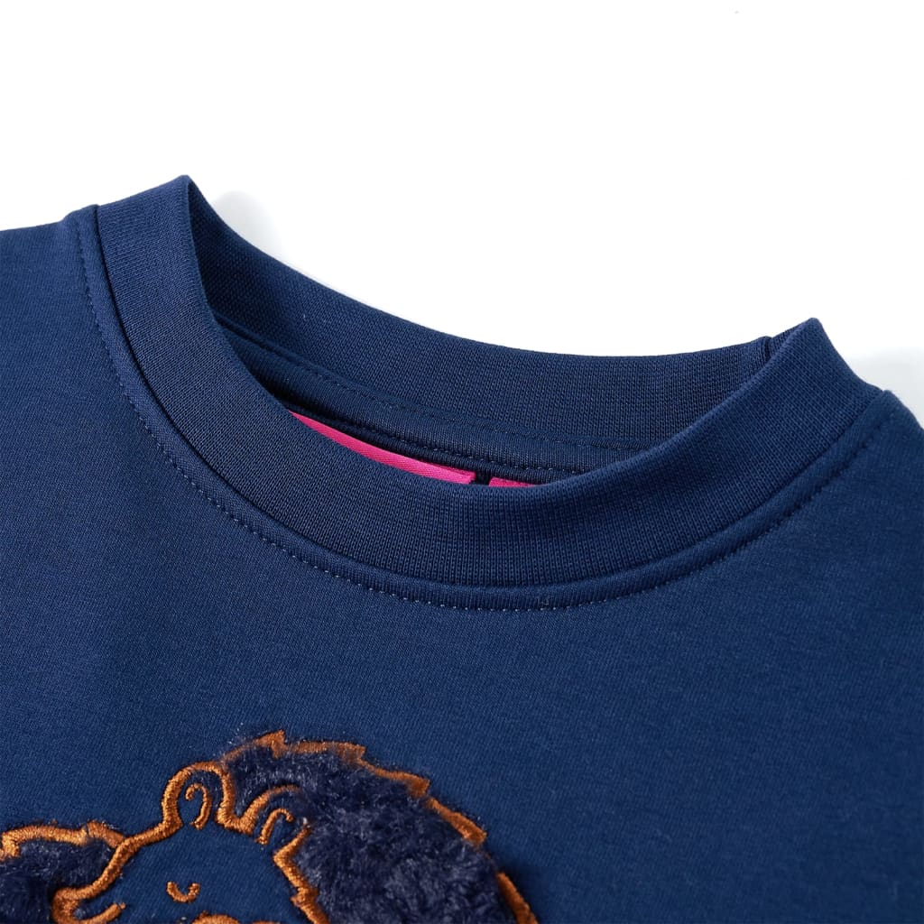 Kinder-Sweatshirt Marineblau 116