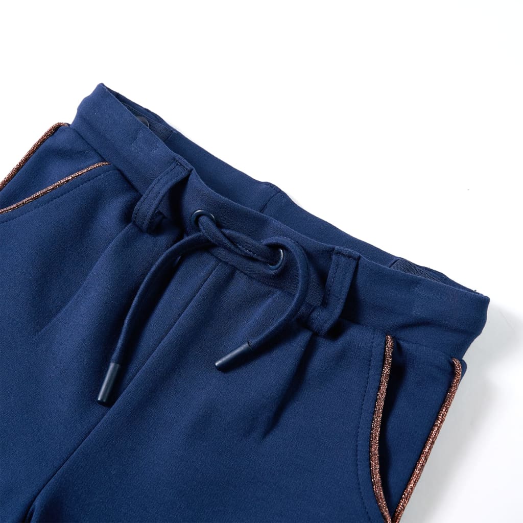 Kinderhose mit Kordelzug Marineblau 116