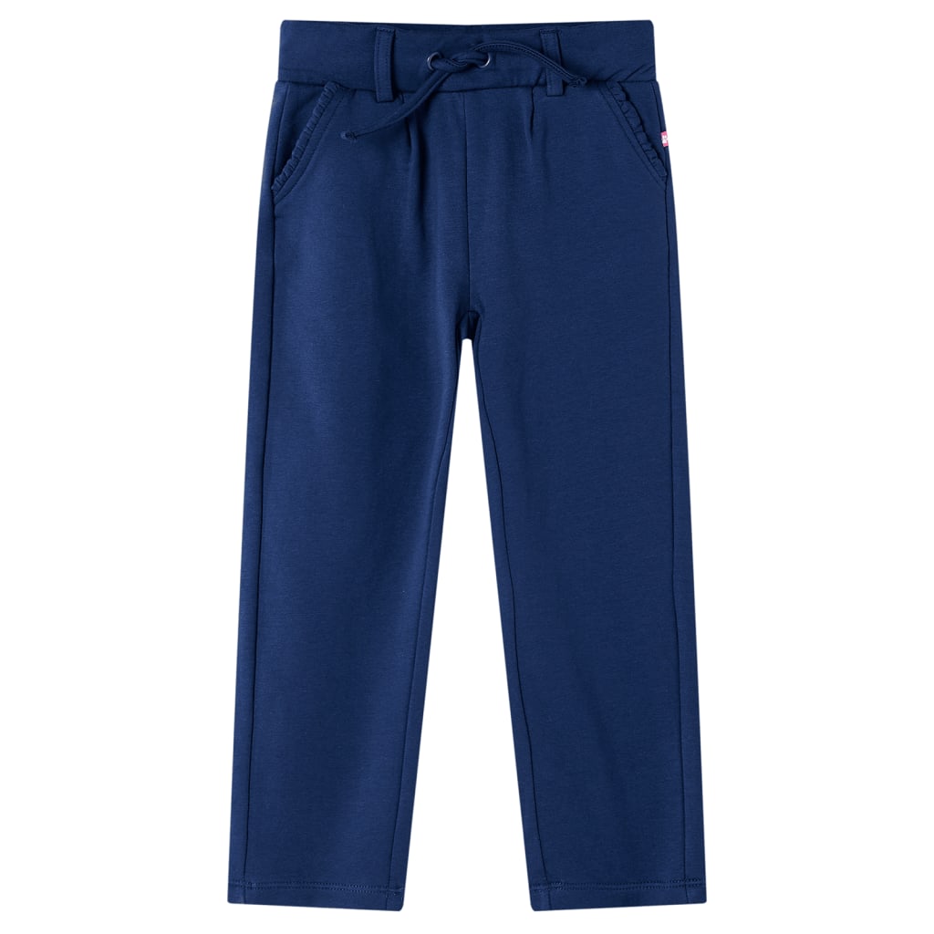 Kinderhose mit Kordelzug Marineblau 116