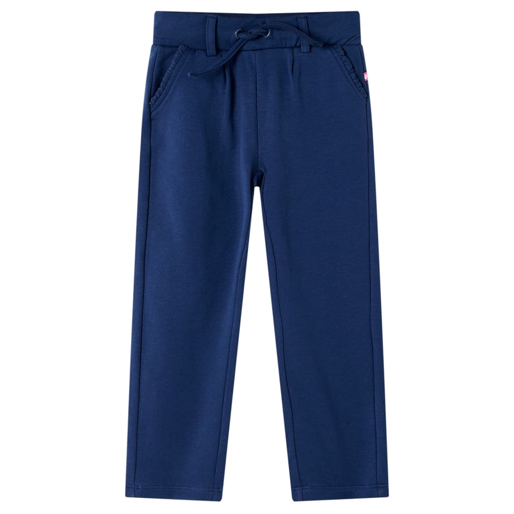 Kinderhose mit Kordelzug Marineblau 128