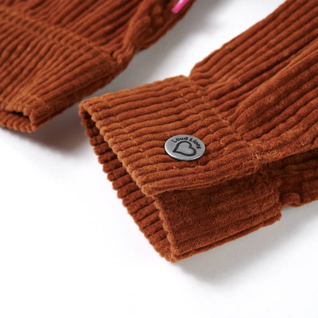 Kinderjacke Cord Cognac 104