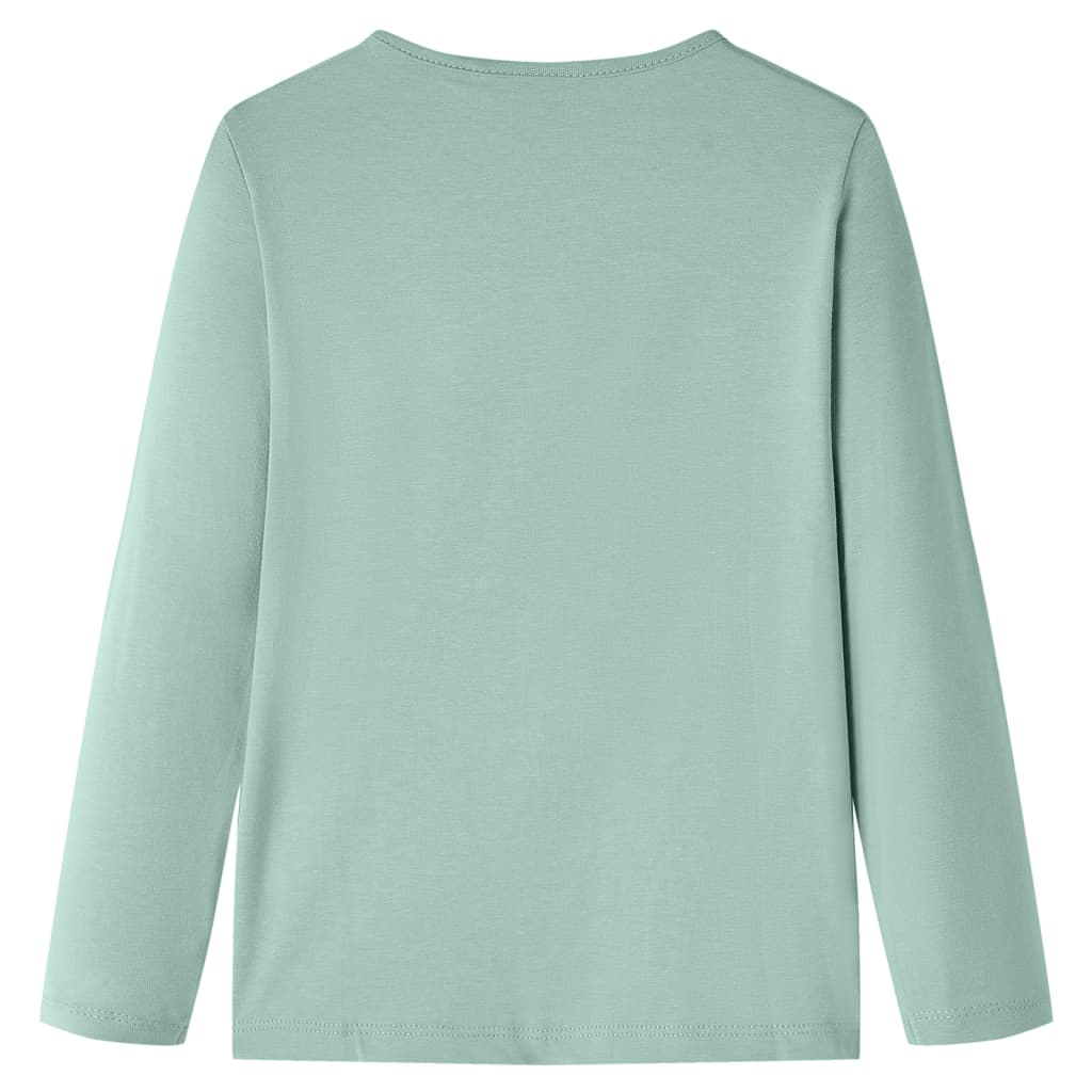 Kinder-Langarmshirt Minzgrün 128