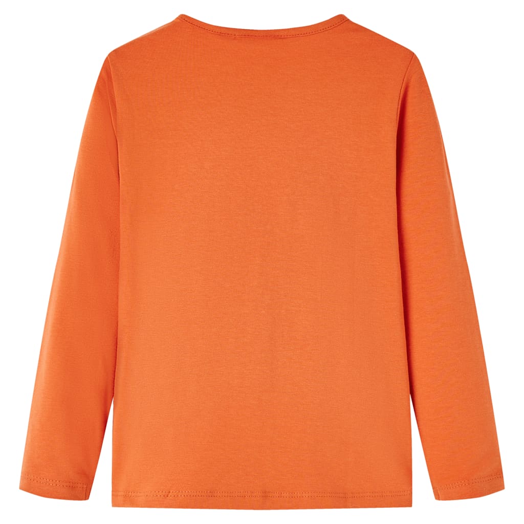 Kinder-Langarmshirt Dunkelorange 92