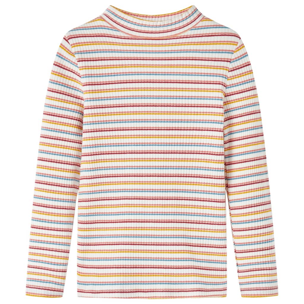 Kinder-Langarmshirt Halbrollkragen Ecru 128