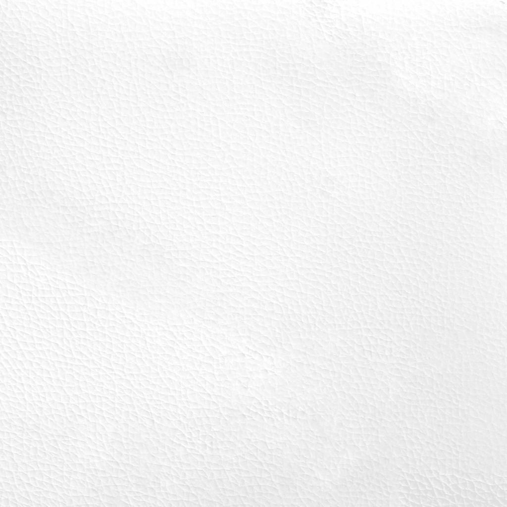 Fauteuil relax avec repose-pieds en simili cuir blanc