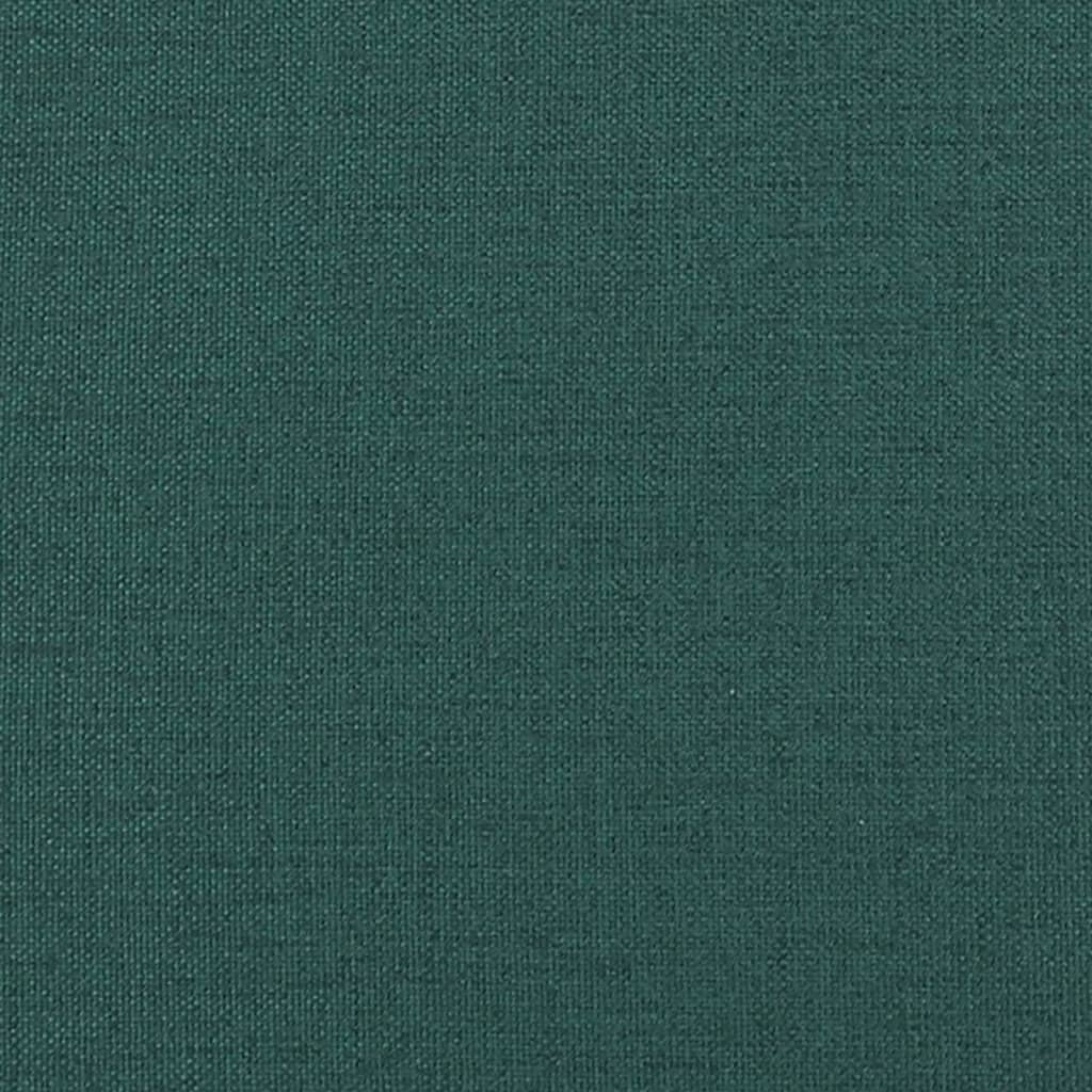 Fauteuil de massage avec repose-pieds en tissu vert foncé