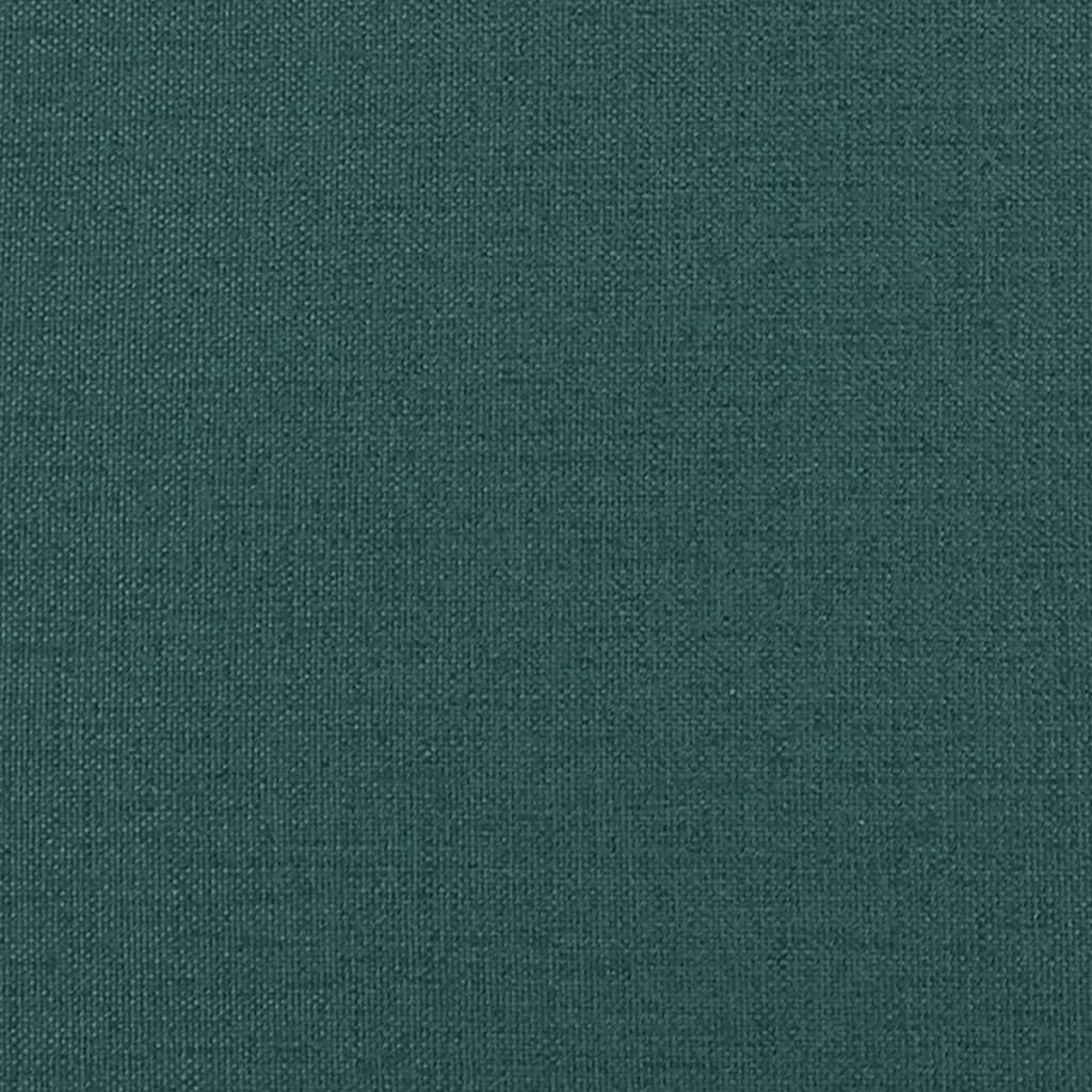 Fauteuil de massage avec repose-pieds en tissu vert foncé