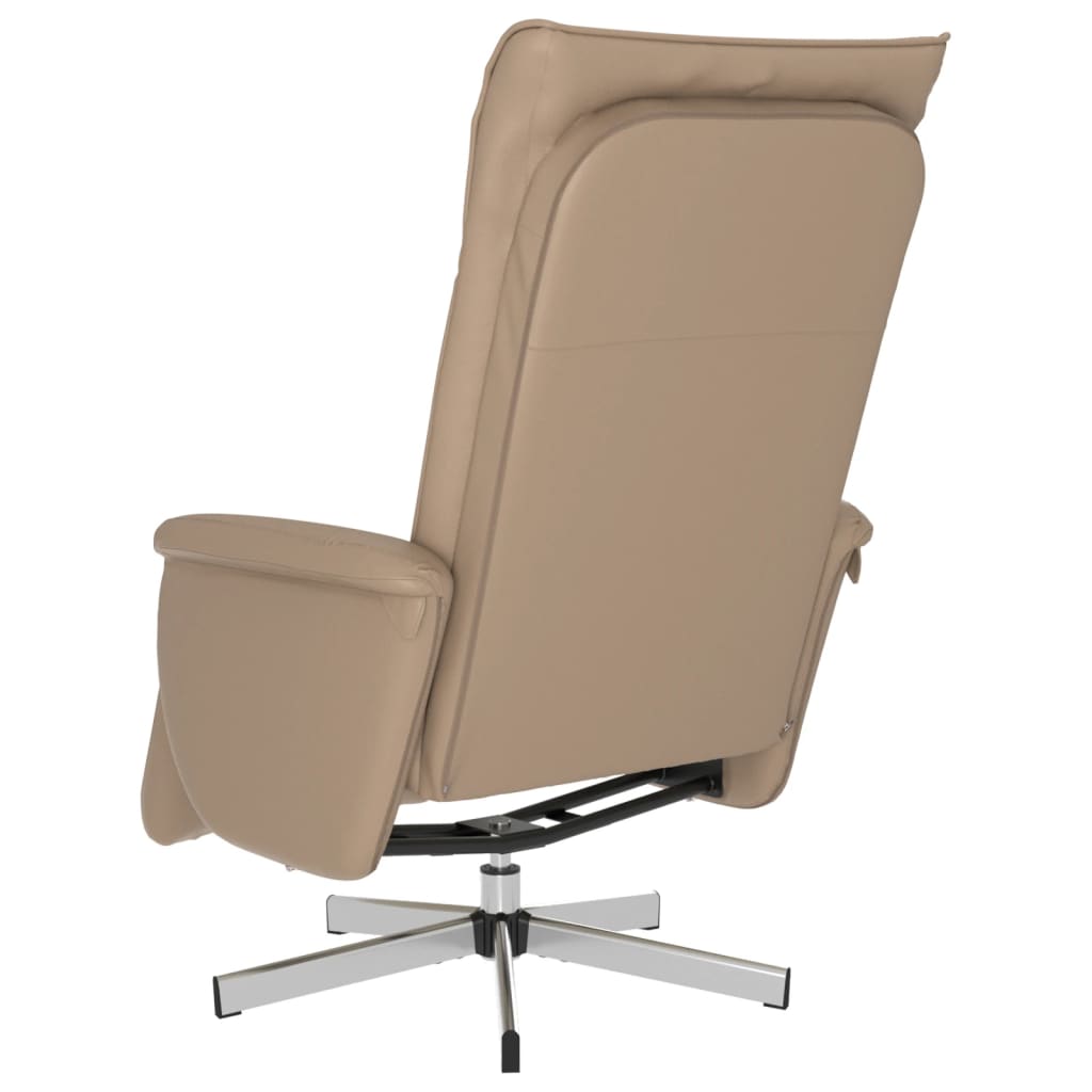 Relaxsessel mit Fußteil Cappuccino-Braun Kunstleder