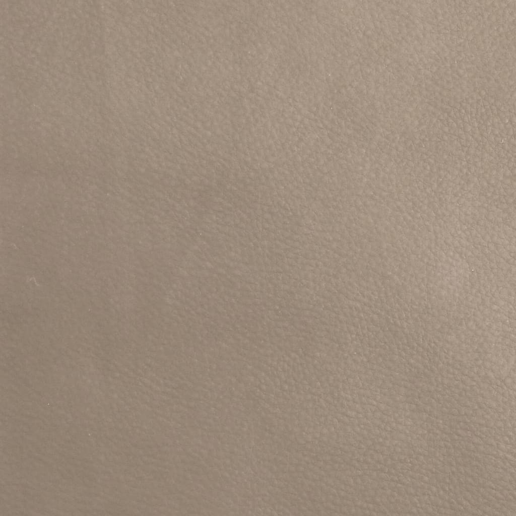 Fauteuil relax avec repose-pieds en cuir synthétique marron cappuccino
