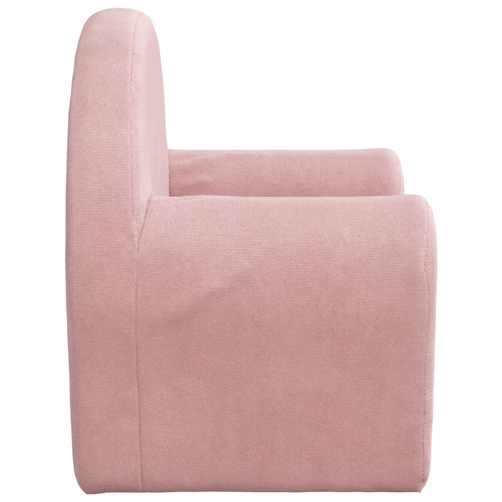 Children's sofa pink soft plush