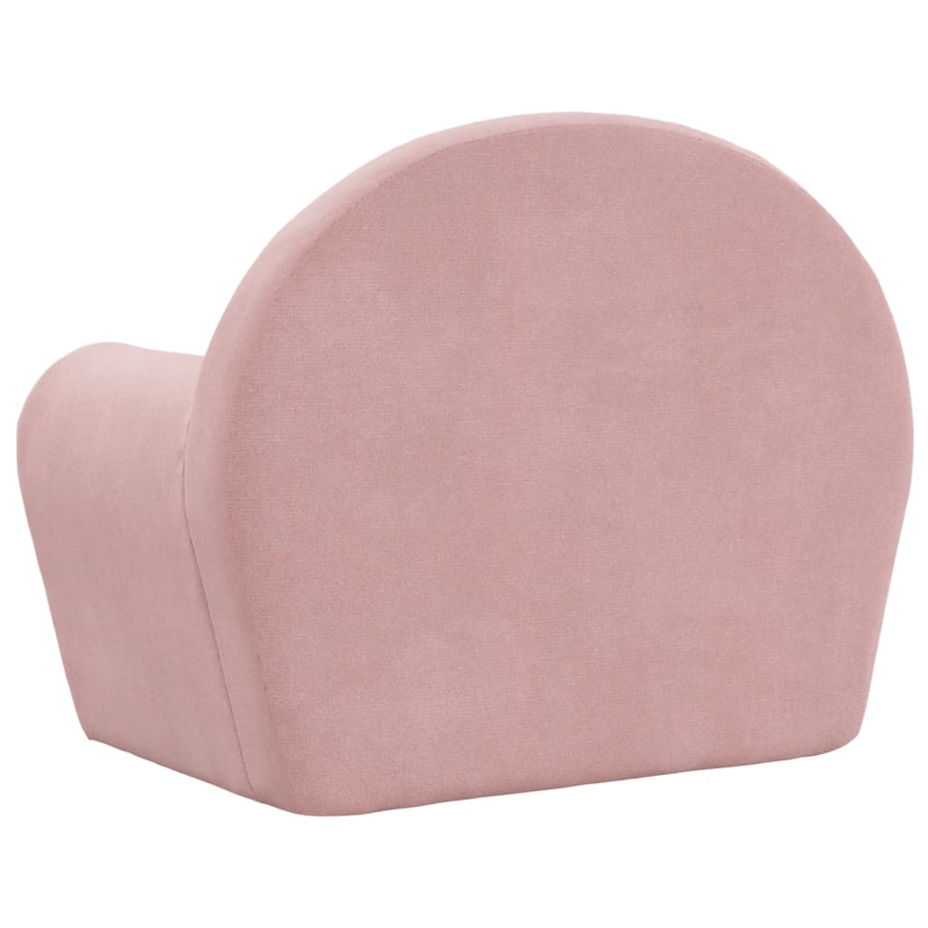 Children's sofa pink soft plush