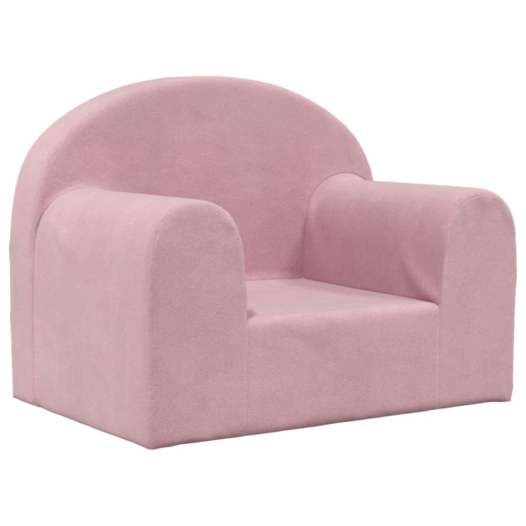 Children's sofa pink soft plush