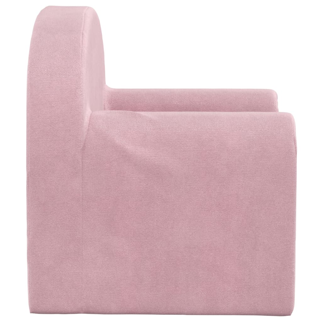 Children's sofa pink soft plush