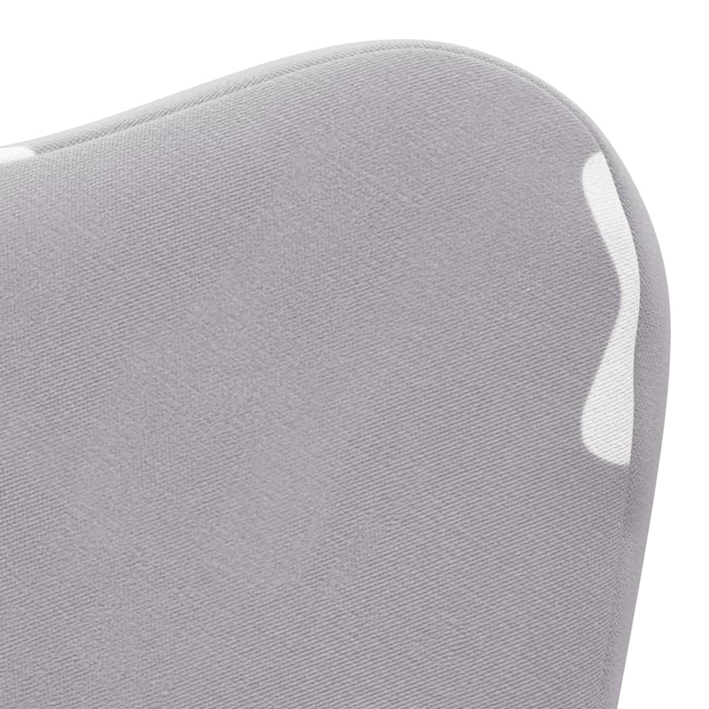 Sofa bed for children light grey stars soft plush