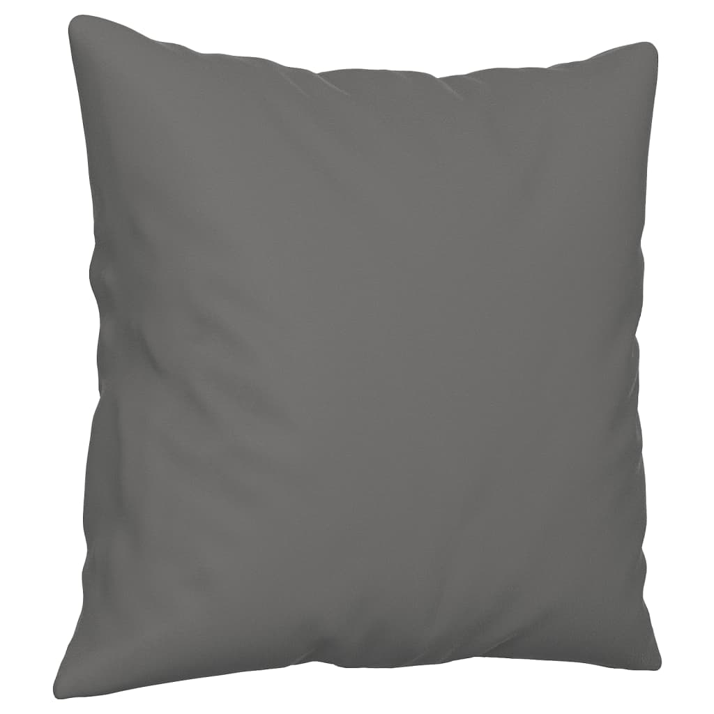2-seater sofa with cushions dark grey 120 cm microfiber fabric