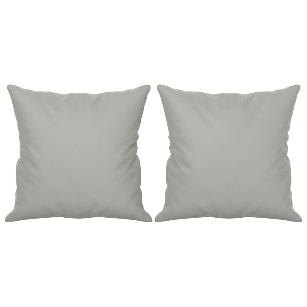 3-seater sofa with cushions light grey 180 cm microfiber fabric