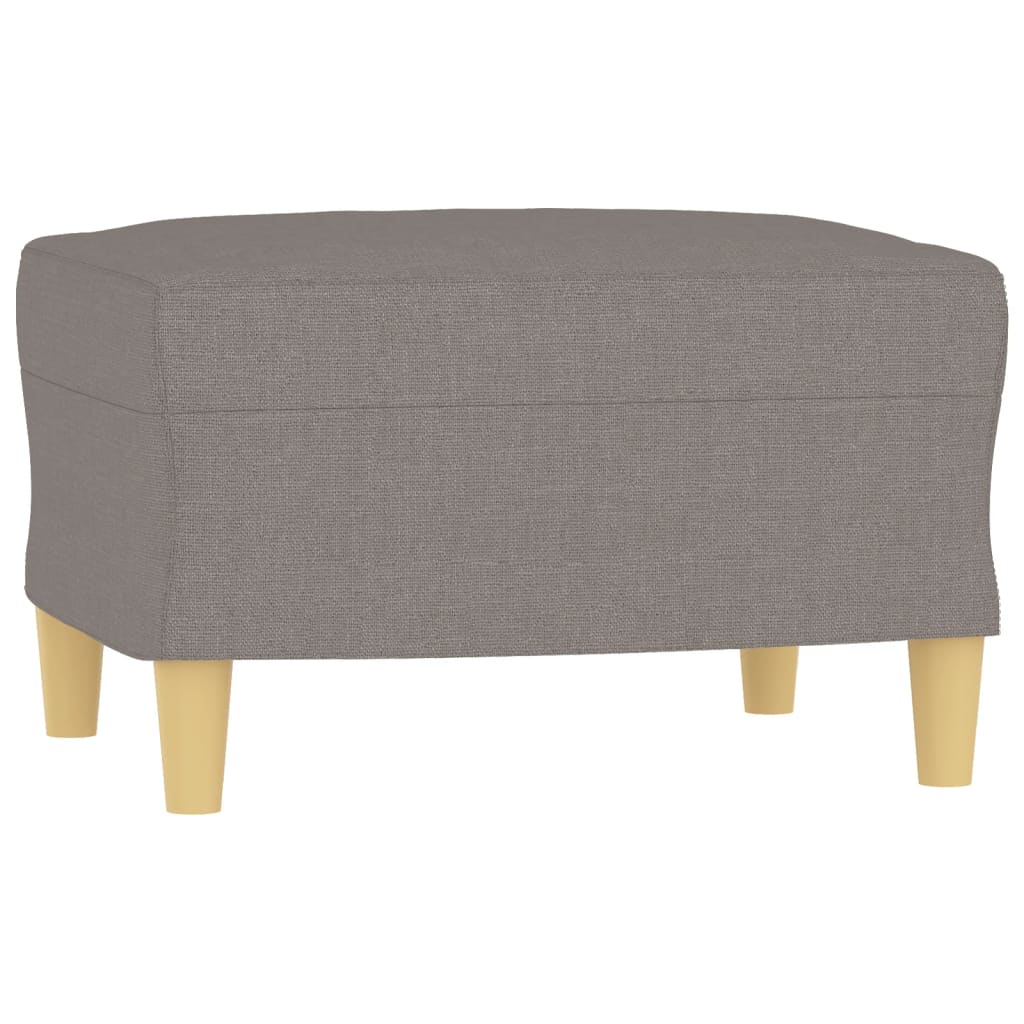 3-piece sofa set with cushions in taupe fabric