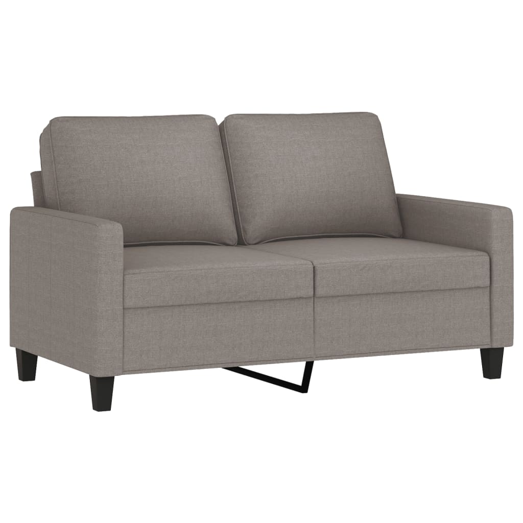2-piece sofa set with cushions in taupe fabric