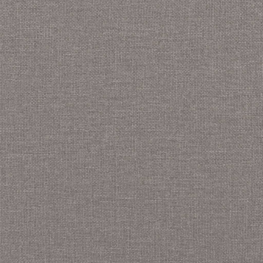 3-tlg. Sofagarnitur mit Kissen Taupe Stoff