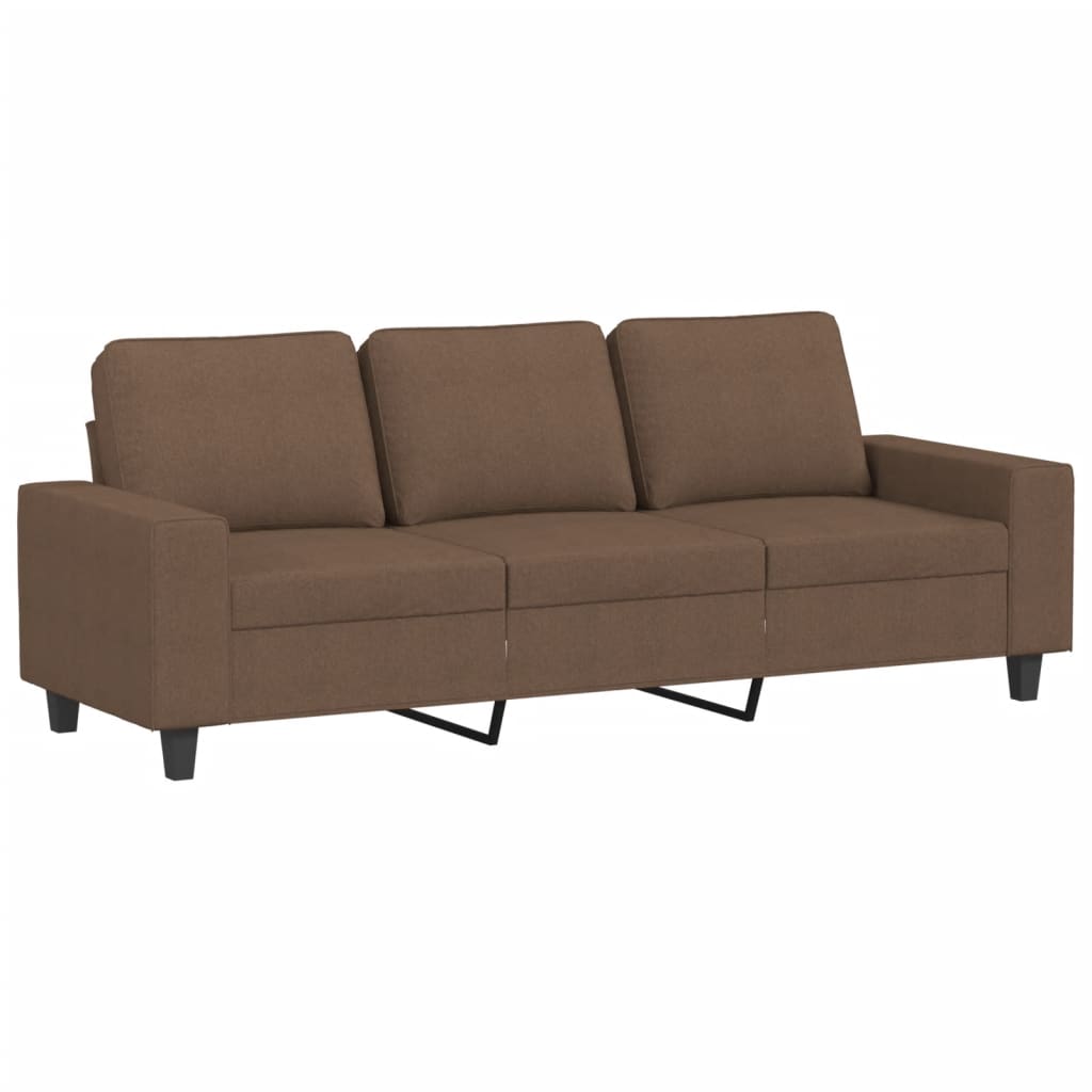 Ensemble de canapé 2 pièces en tissu marron