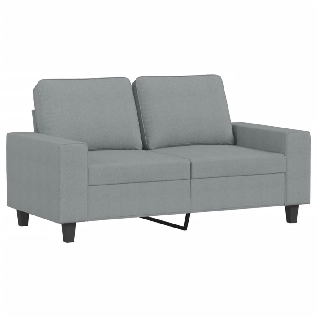 Ensemble de canapé 3 pièces en tissu gris clair