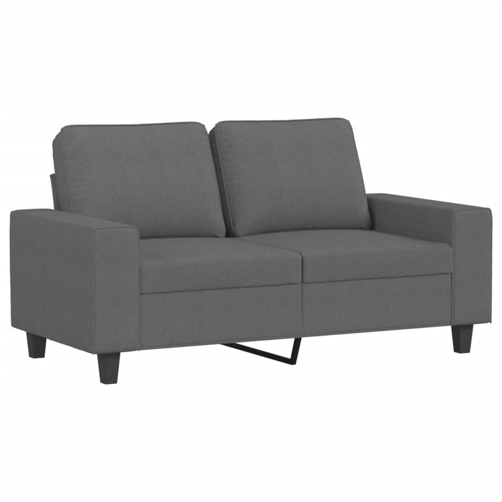 Ensemble de canapé 3 pièces en tissu gris foncé