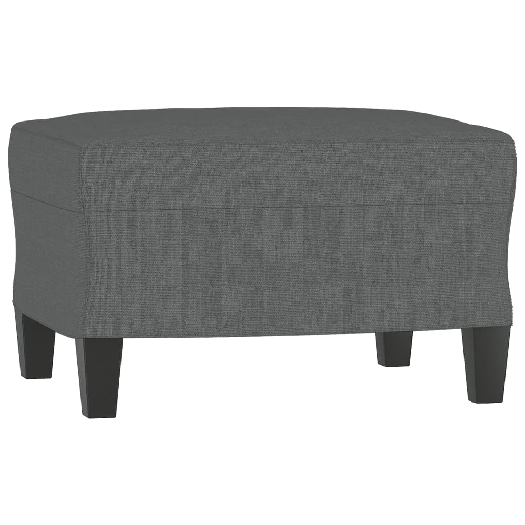 Ensemble de canapé 3 pièces en tissu gris foncé
