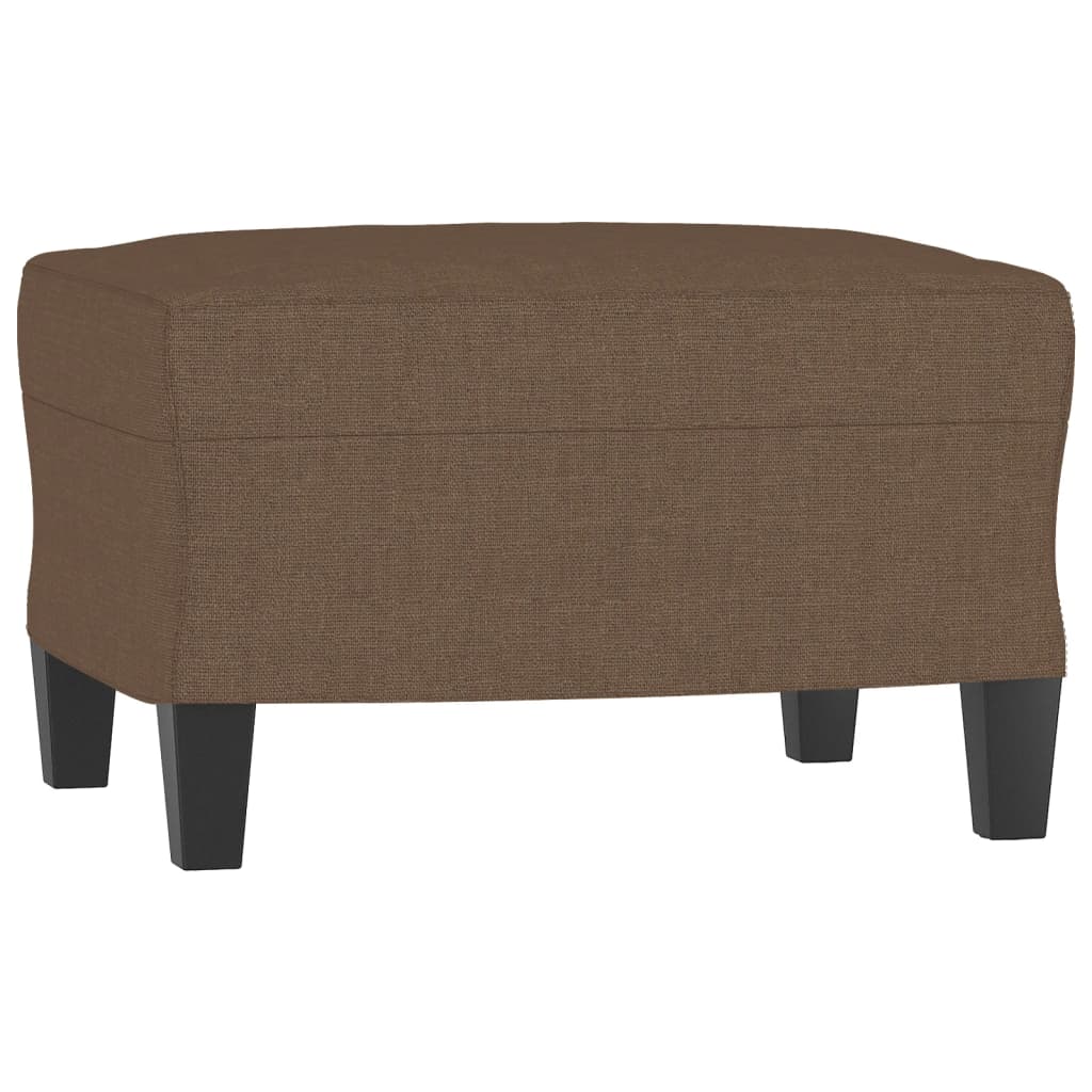 3-piece sofa set brown fabric