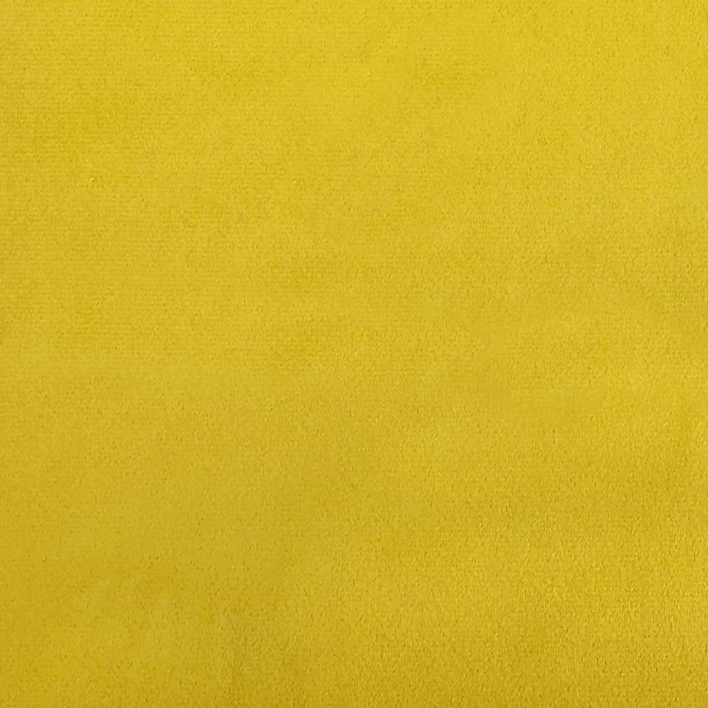 4-piece sofa set yellow velvet