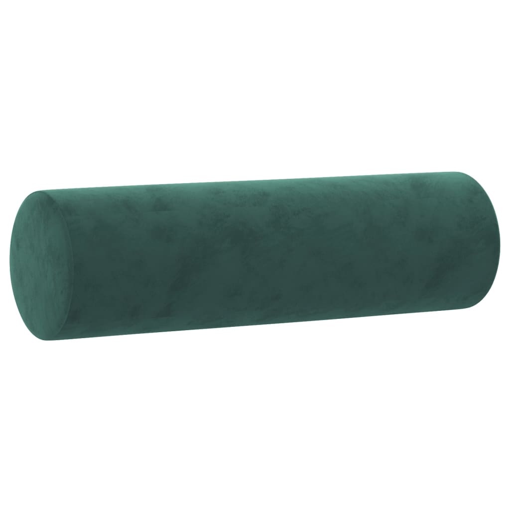 4-piece sofa set with cushions dark green velvet