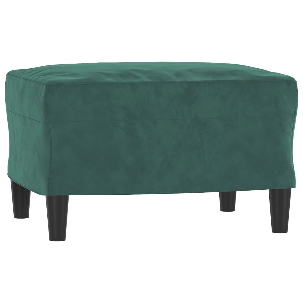 3-piece sofa set dark green velvet